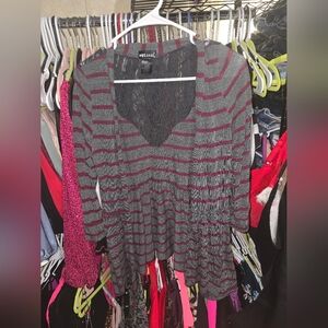 💋5/20 Wet seal striped cardigan XL